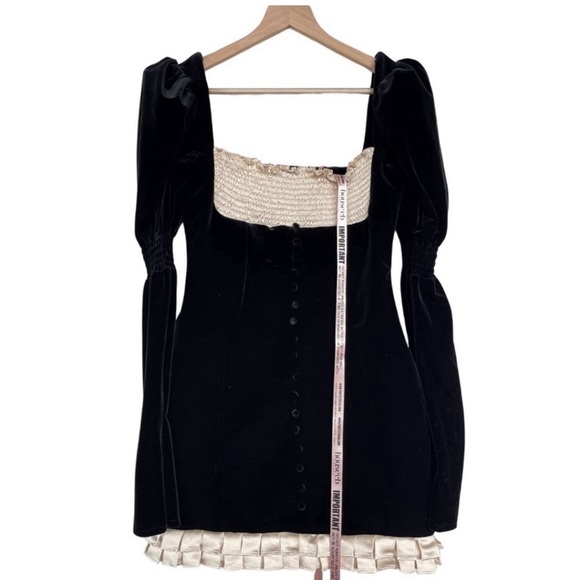 NWT - House of CB Azaria Black & Vintage
Cream Mini Dress - Picture 1 of 4